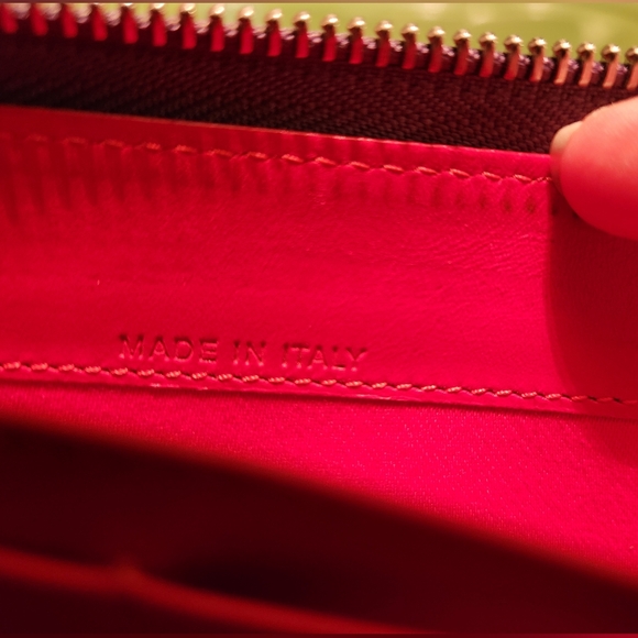 Christian Louboutin Pannetone purple gold metallic stud zip wallet - Picture 13 of 16